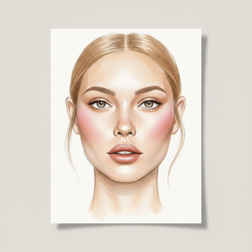 Face chart illustration