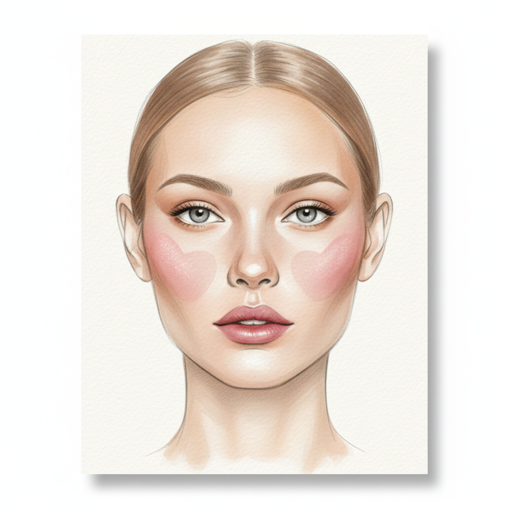 Face chart illustration